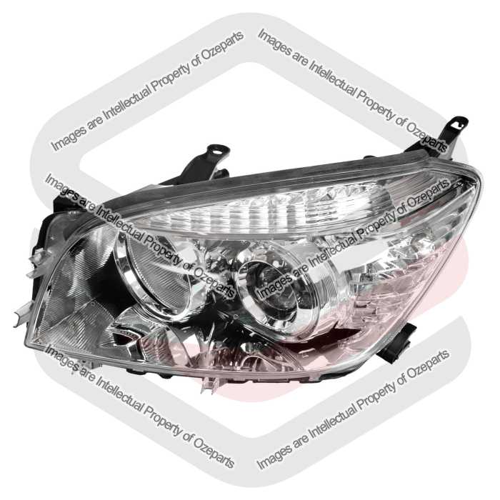 Head Light AM (4 Cyl Chrome) - Manual Adjuster