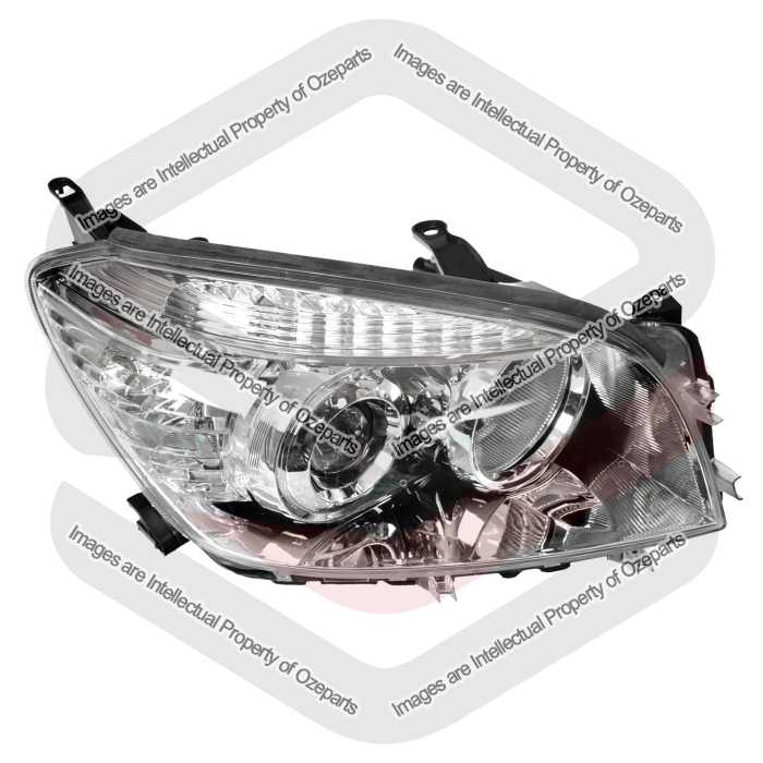 Head Light AM (4 Cyl Chrome) - Manual Adjuster