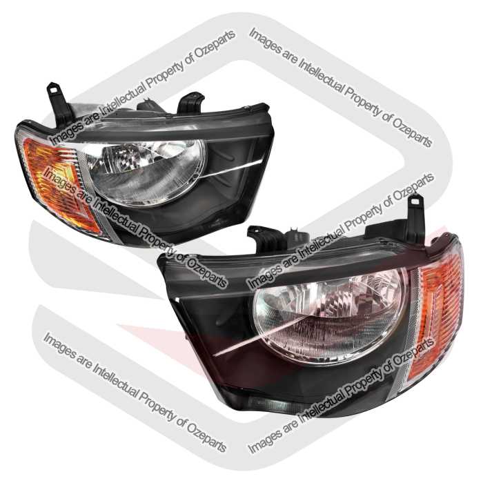 Head Light AM (Round Reflector) GLS GLX-R VR Amber Indicator (Set LH+RH)