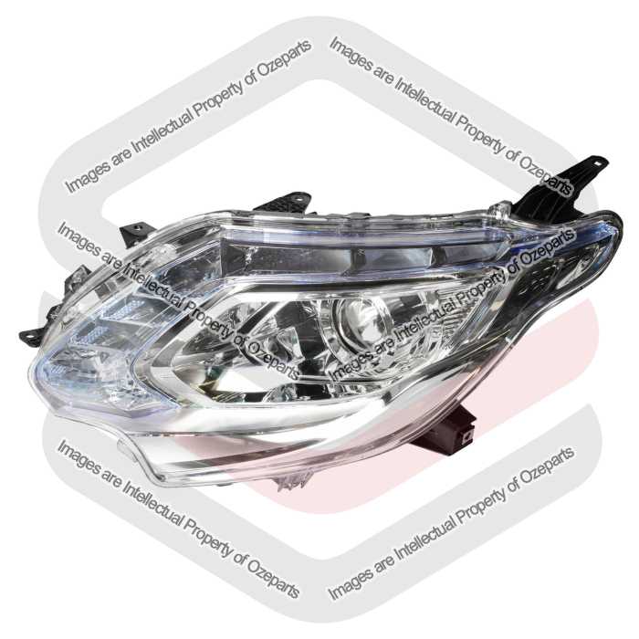 Head Light AM - Xenon (Blue Top Lens, Chrome Lower Bezel)