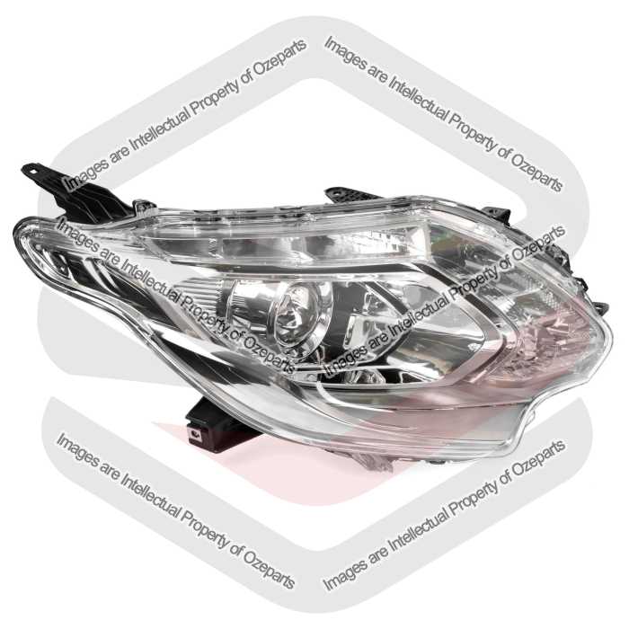 Head Light AM - Xenon (Clear Top Lens, Chrome Lower Bezel)