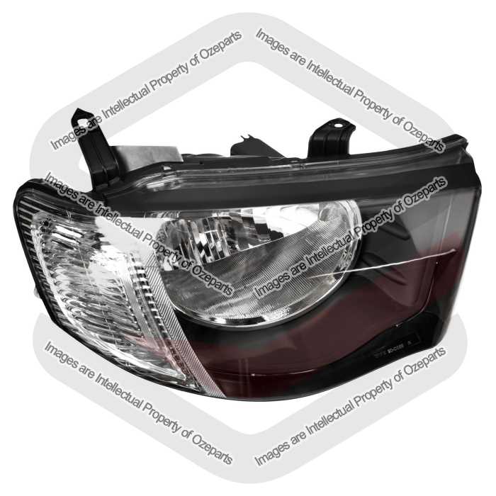 Head Light Unit AM (Round Reflector) Clear Indicator