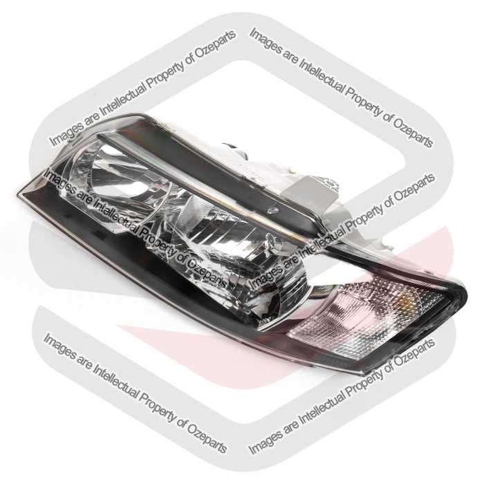 LH LHS Left Head Light Lamp Halogen Black For Holden Commodore VZ SV6 04~07