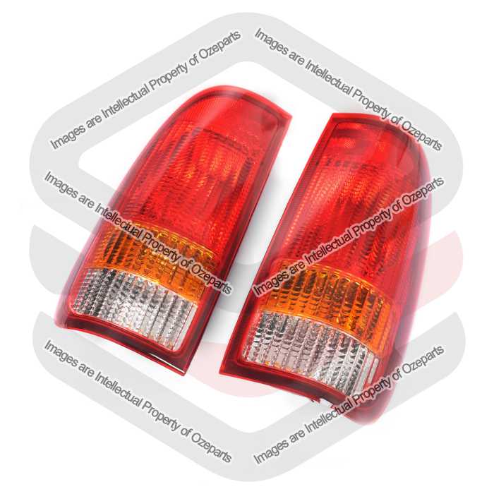 Tail Light AM Ute (From Top Red, Amber, White) (SET LH+RH)
