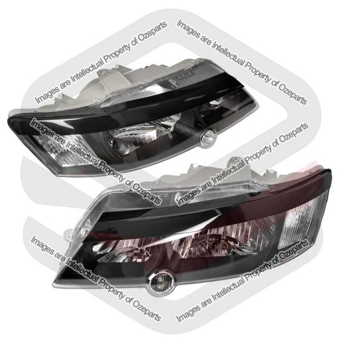 Head Light AM (Black) SS SV8 + Eye Lids (Black) (SET 4)