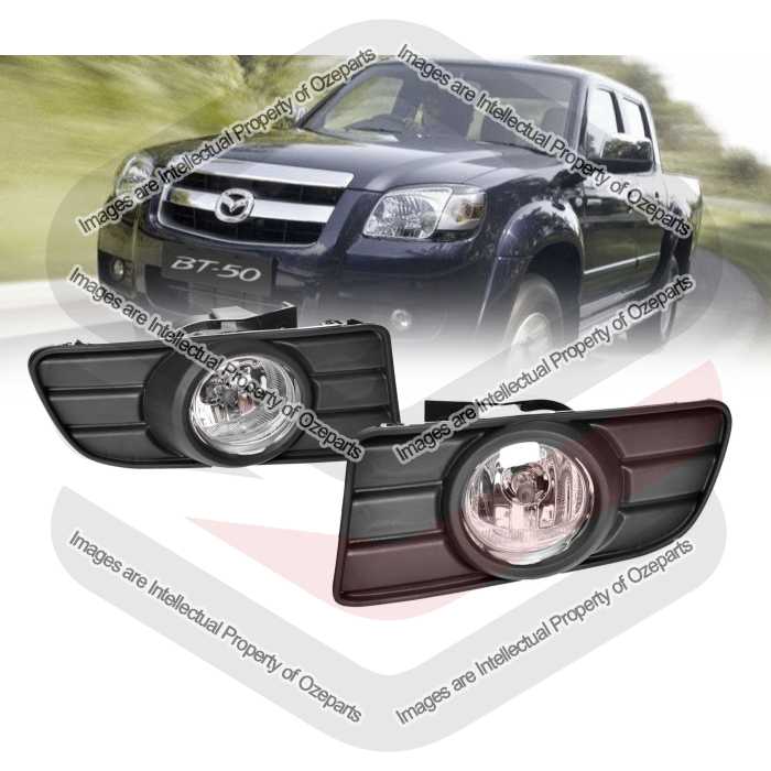 Full Set Fog Light Spot Driving Lamp KIT For Mazda BT50 BT-50 UN Series 1 06~08