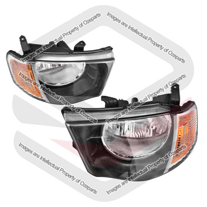 Head Light AM (Round Reflector) GLS GLX-R VR Amber Indicator - Ozeparts (SET LH+RH)