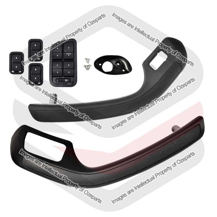 Door Pull Handle AM + Switch Window (SET of 6) Sedan / Wagon