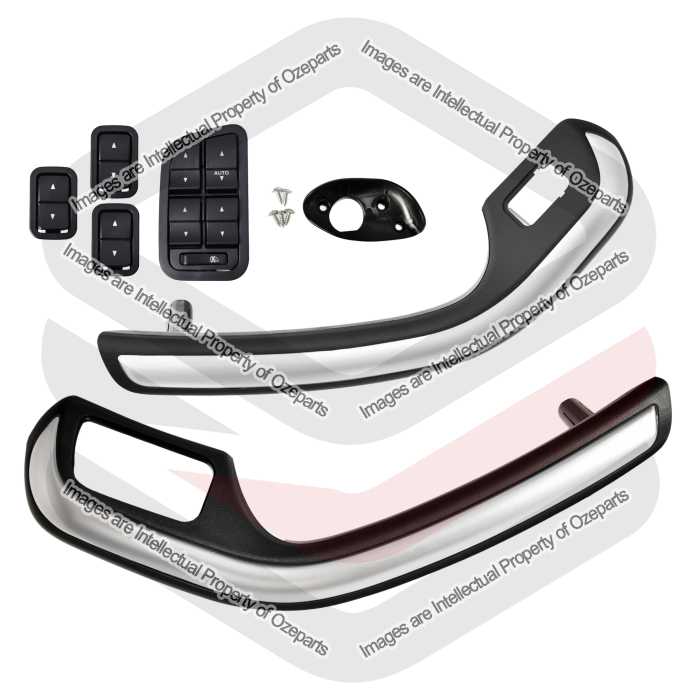 Door Pull Handle AM + Switch Window (SET of 6) Sedan / Wagon
