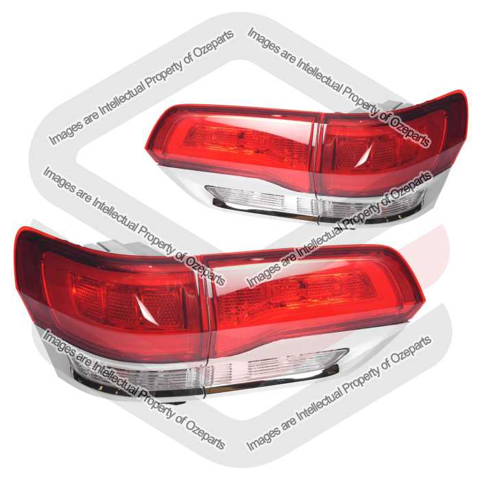 Tail Light + Rear Garnish AM (Chrome Trim) (SET LH+RH)