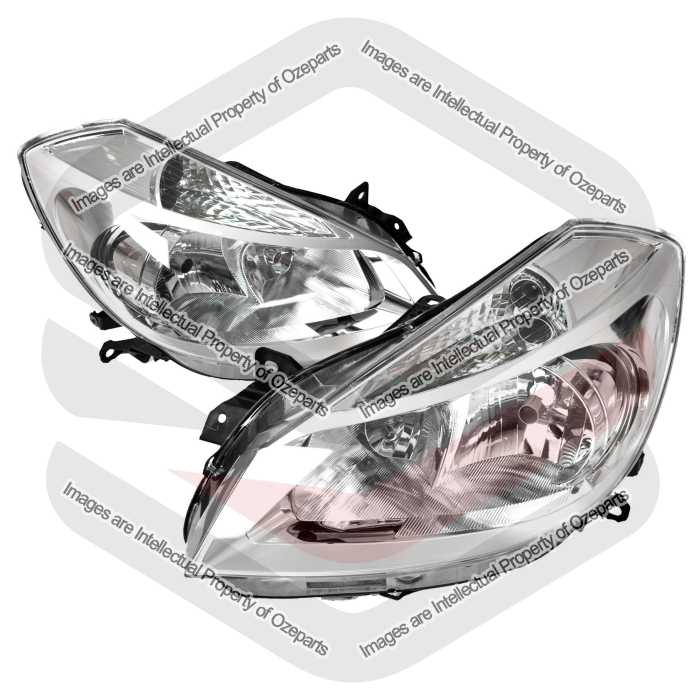 Head Lamp AM (Non Projector, Chrome) (SET LH+RH)