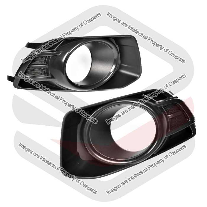 Fog Lamp Cover (Black) (SET LH+RH)