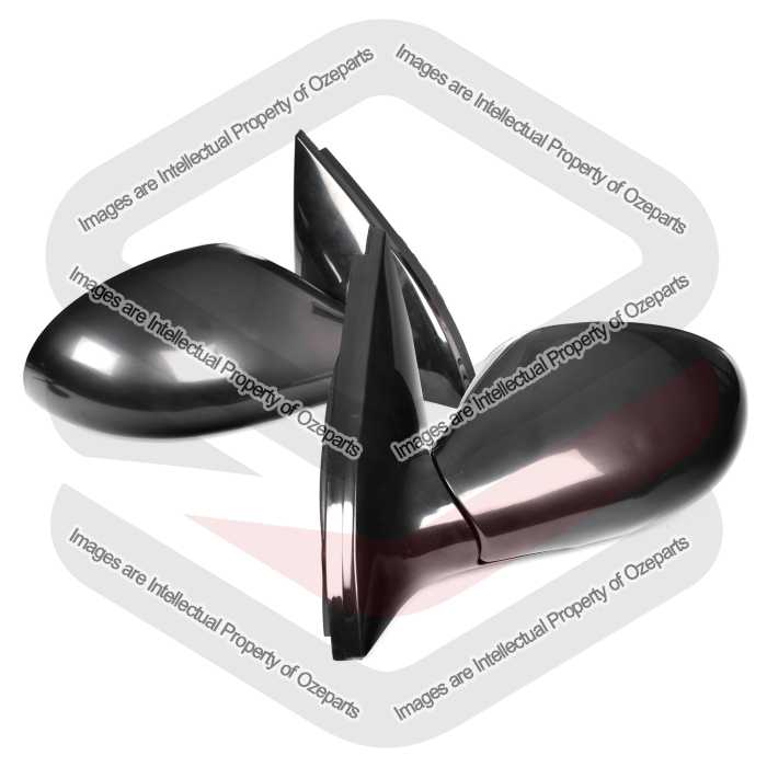 Door Mirror Assembly Electric (Black) (Set LH+RH)