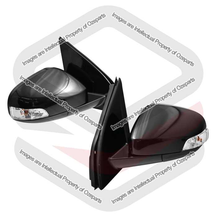 Door Mirror Assembly Electric (With Light - No Memory) (SET LH+RH)