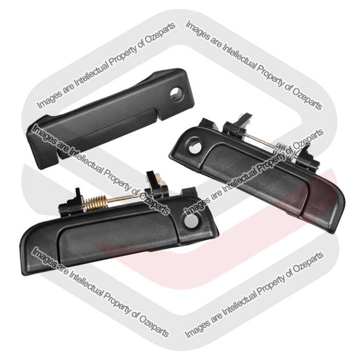 Door Handle Outer (Black) (SET 3)