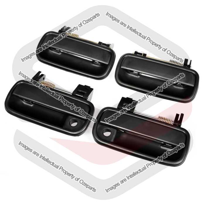 Door Handle Outer  (Texture Black) (SET 4)