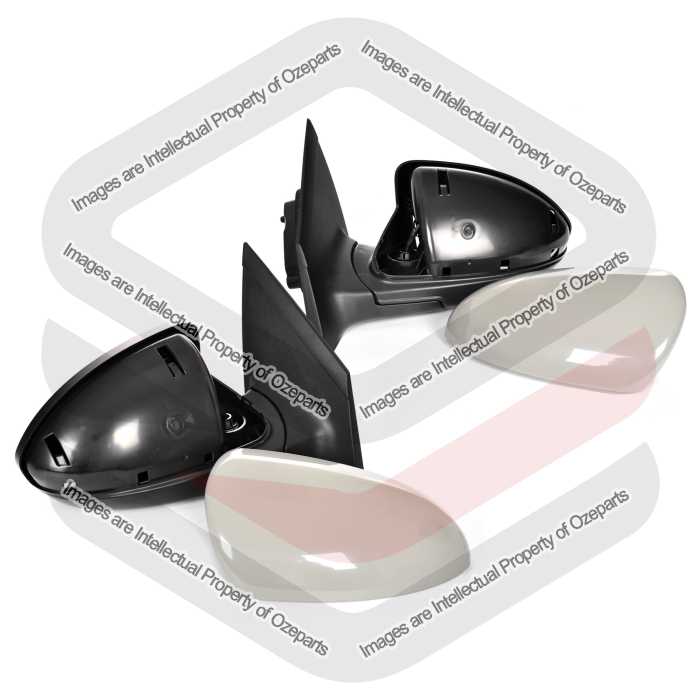 Door Mirror Assembly AM (Electric) Plastic Grey Cover (SET LH+RH)