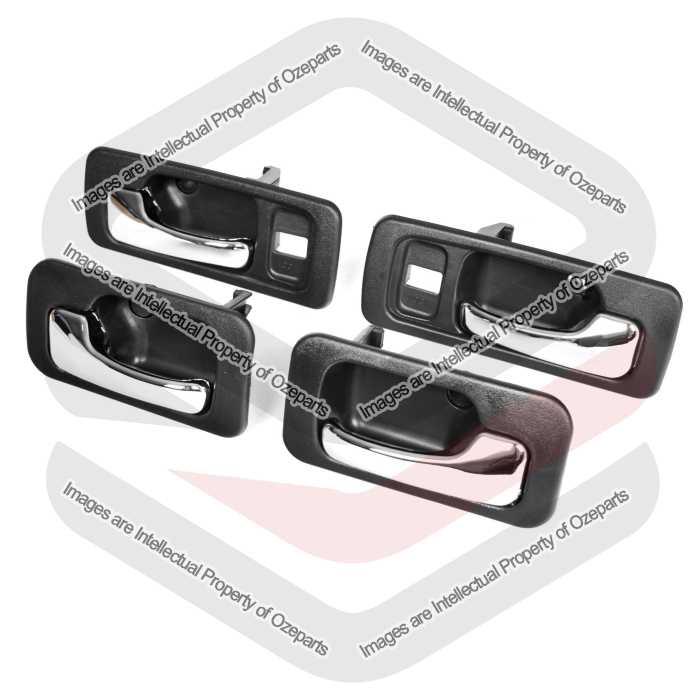 Door Handle Inner (Chrome Black) Rear (Set 4 Pcs)