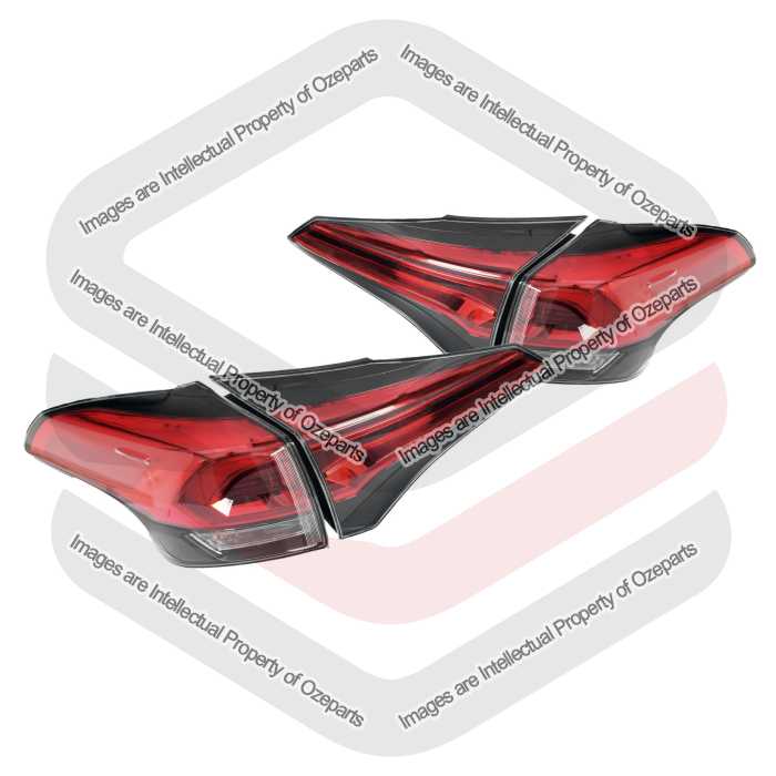 Pair LH+RH Tail Light + Inner Tailgate Lamp For Toyota RAV4 ASA40 2015~2018