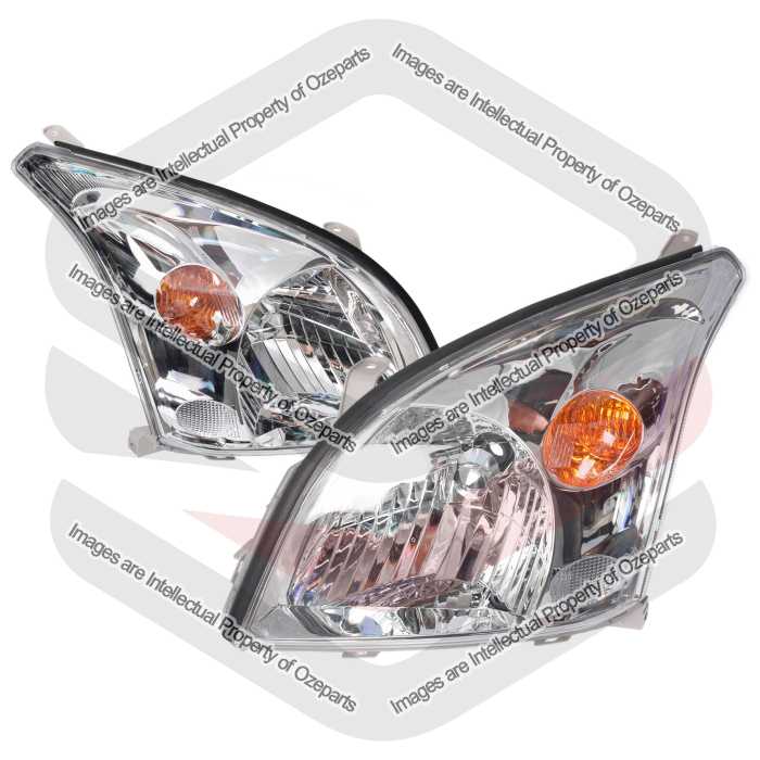 Head Light AM (Chrome Reflector) (SET LH+RH)