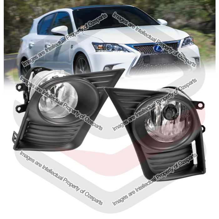 Full Set Fog Light Spot Driving Lamp KIT For Lexus CT200h ZWA10R 2013~2017