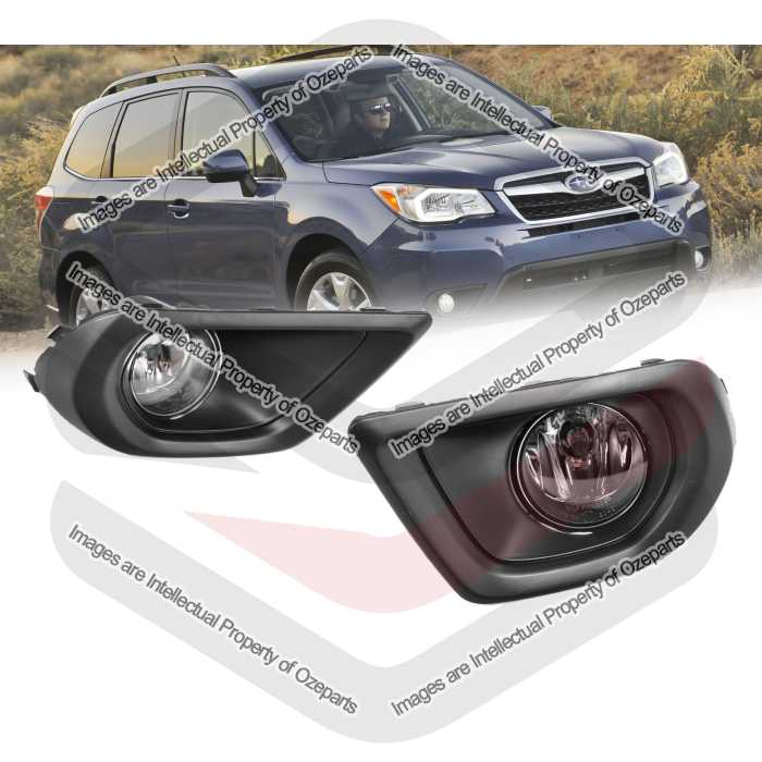 Full Set Fog Light Spot Driving Lamp KIT For Subaru Forester S4 2012~2016