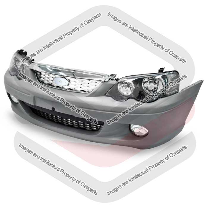 Bar Cover (XR6/8) + Lower Grille + Fog Lamps + Upper Grille (Chrome) + Head Lamps