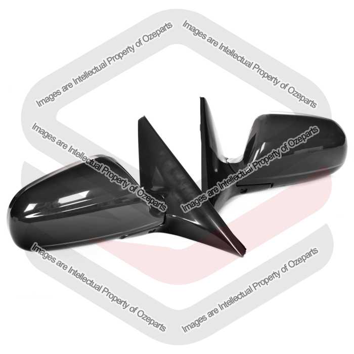 TYC Fits Honda Civic EK Series 1 & 2 1995~2001 Sedan | Electric Power Door Mirrors (Black) | Pair of LH LHS Left Hand + RH RHS Right Hand