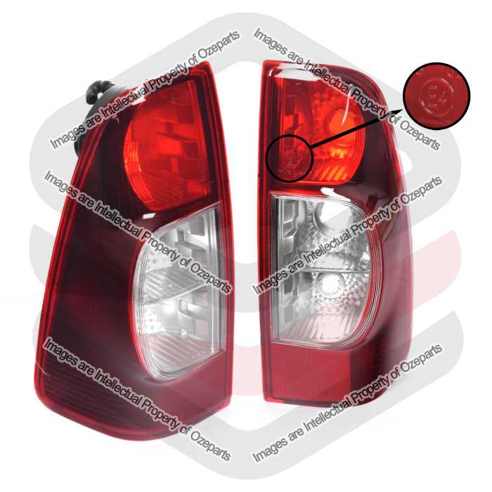 Tail Light AM (LX/DX) (Dark Tinted) - Emark (SET LH+RH)