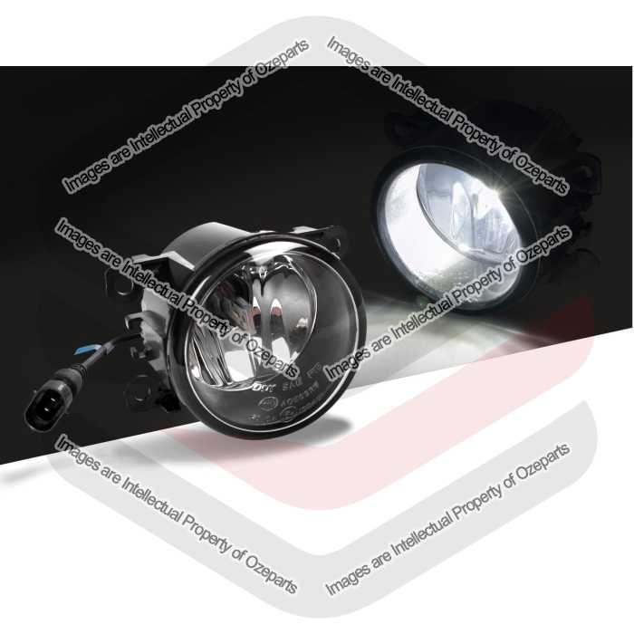 Ozeparts Fits Ford Transit Van / Bus VM 2006-2013 | Fog Light Spot Driving Lamp 90mm Diameter Glass Lens with LED H11 Globes | Pair of LH + RH
