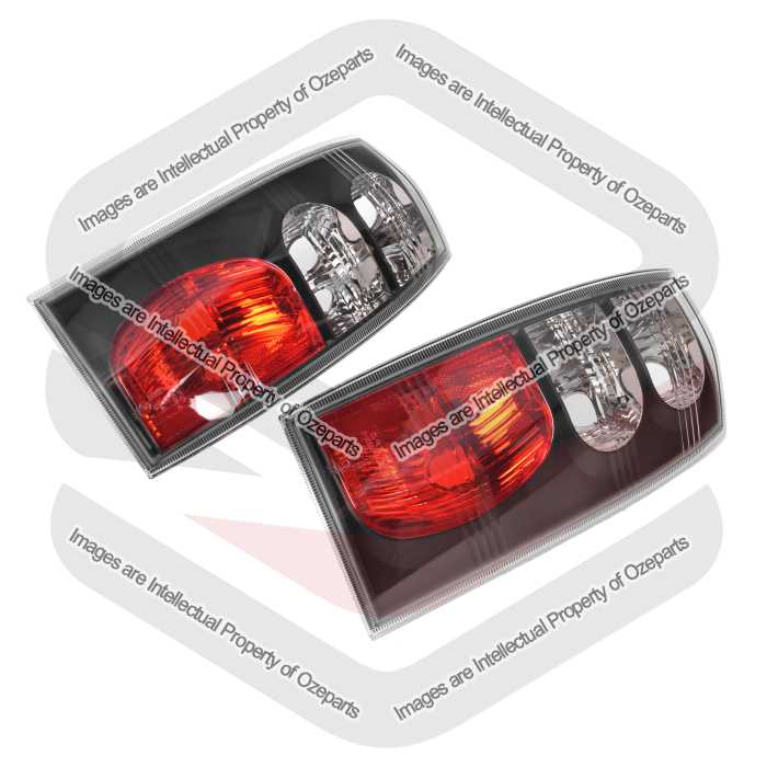 Tail Light AM Wagon / Ute (Performance) Black (SET LH+RH)