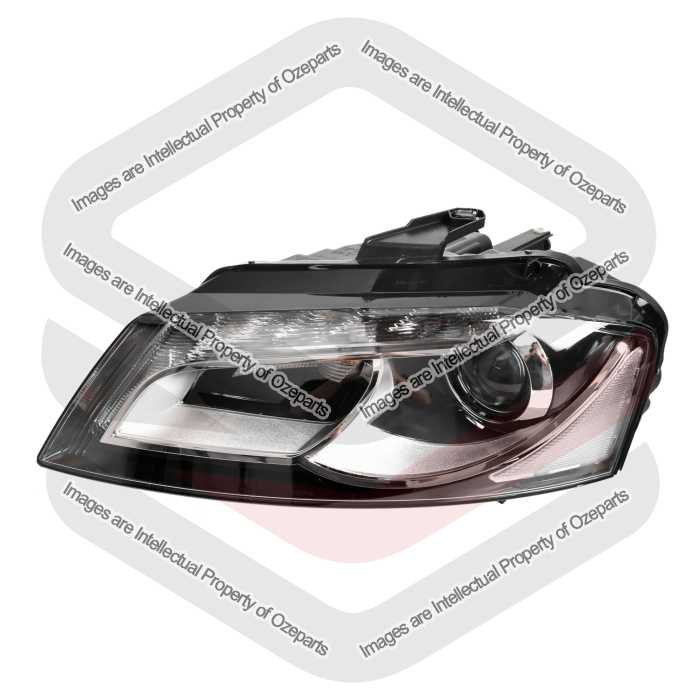 DEPO Fits Audi A3 8P Series 2 2008~2013 | Headlight Head Light Front Lamp (Xenon, Non Adaptive) | LH LHS Left Hand (Passenger Side)