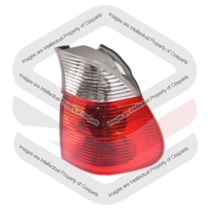 DEPO Fits BMW X5 E53 Series 2 2003~2007 SUV | Taillight Tail Light Rear Lamp (Clear Indicator Lens) | RH RHS Right Hand (Driver Side)