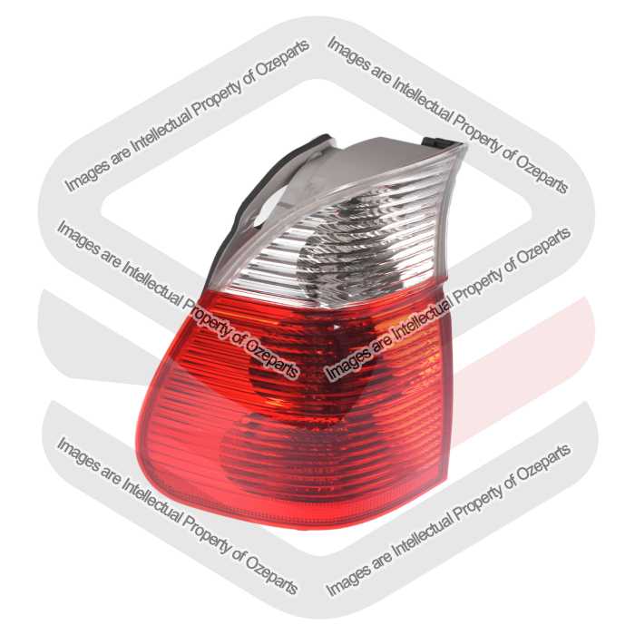 DEPO Fits BMW X5 E53 Series 2 2003~2007 SUV | Taillight Tail Light Rear Lamp (Clear Indicator Lens) | LH LHS Left Hand (Passenger Side)