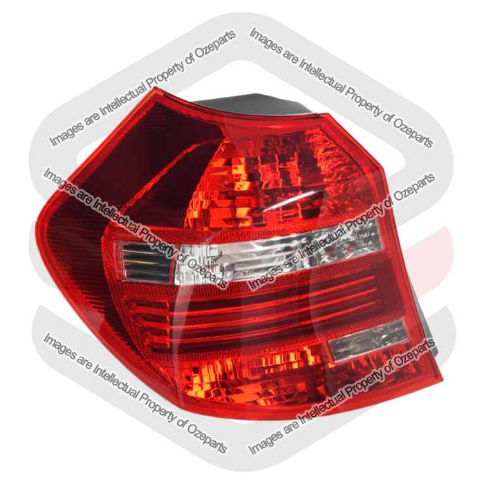 Tail Light AM (With LED, CLEAR RED Lens)