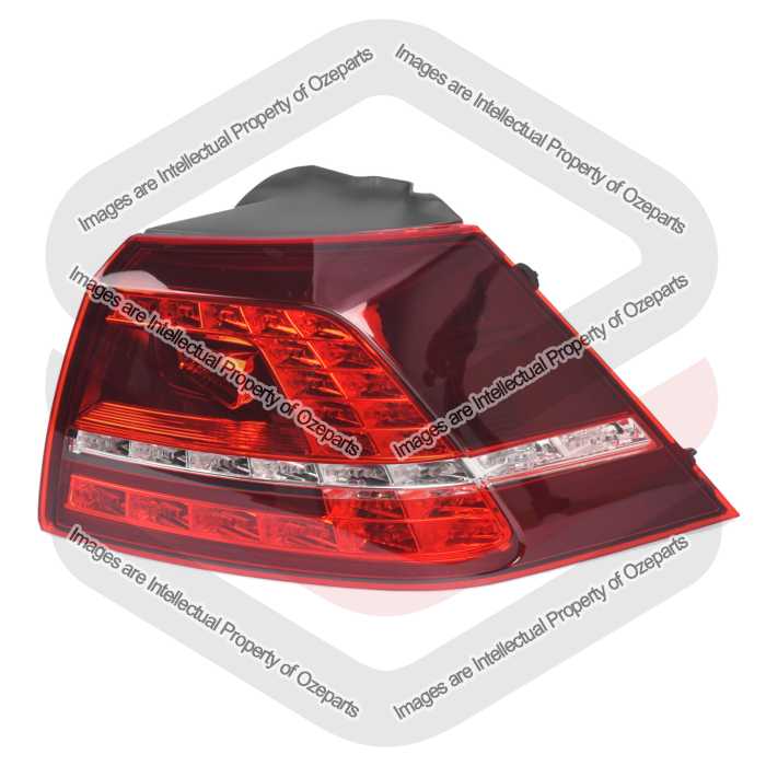 RH Right Outer Tail Light Rear Lamp LED For VW Volkswagen Golf MK7 GTi 2013~2017