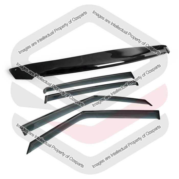 Bonnet Protector + Weathershields Visors For Suzuki Swift FZ Series 2010~2016