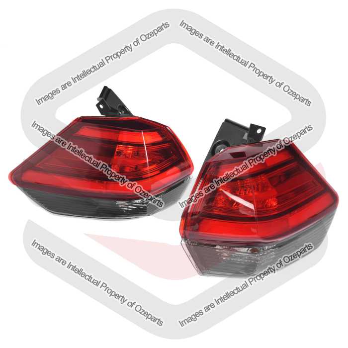 TYC Fits Nissan Xtrail X-Trail T32 Series 2 & 3 2017~2020 | Taillights Tail Lights Rear Lamps (LED) | Pair of LH Left Hand + RH Right Hand