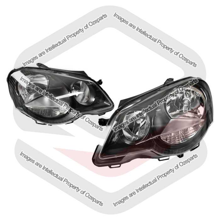 Head Light AM (Black) (Set LH+RH)