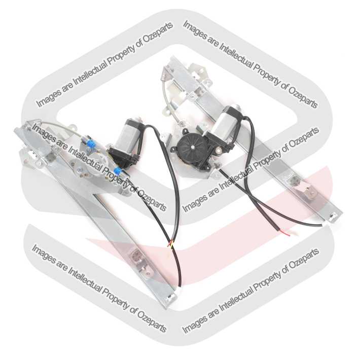 Ozeparts Fits Ford Falcon Fairmont EA EB ED EF EL 1988-1998 Fairlane NA NC NF NL | REAR Electric Door Window Regulators (With Motors) | Pair of LH+RH