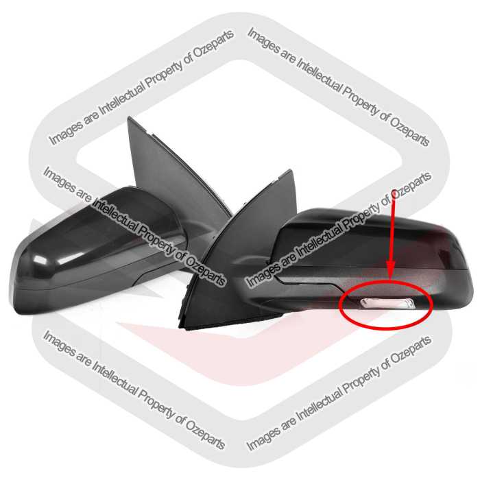Set / Pair LH+RH Electric Door Mirror Black 5Pins For Holden Commodore VE 06~13