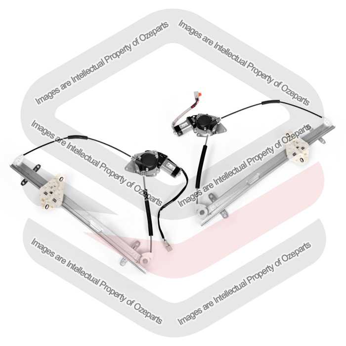Ozeparts Fits Honda CRV CR-V RD 2001~2006 | FRONT Electric Door Window Regulators (With Motor) | Pair of LH LHS Left Hand + RH RHS Right Hand