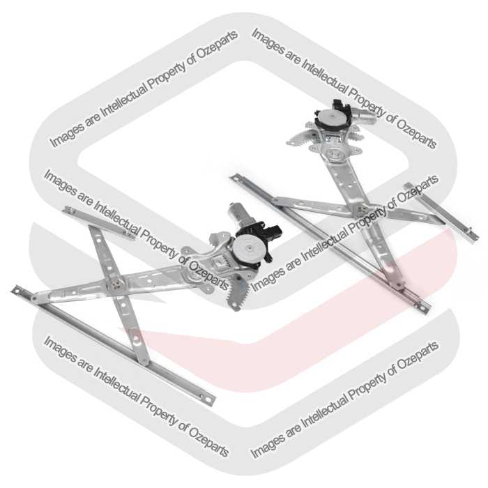 Door Window Regulator Front (Electric With Motor - LH : 2 Pin, RH : 2 Pin) (SET LH+RH)