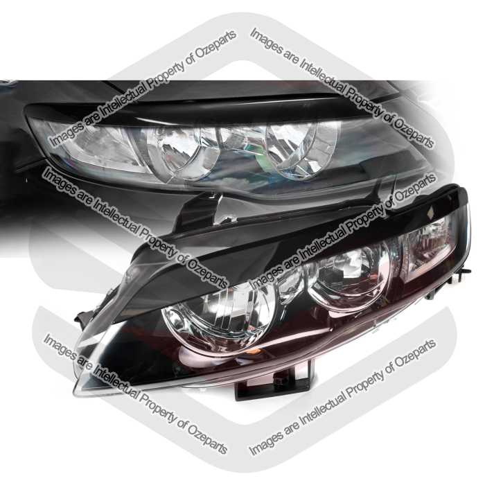 Head Light AM (Black) - Non Projector + Eyelids (SET 4)