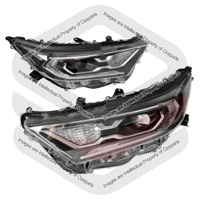 Pair LH+RH Head Light Front Lamp LED For Toyota RAV4 50 Series Hybrid 2018~2021